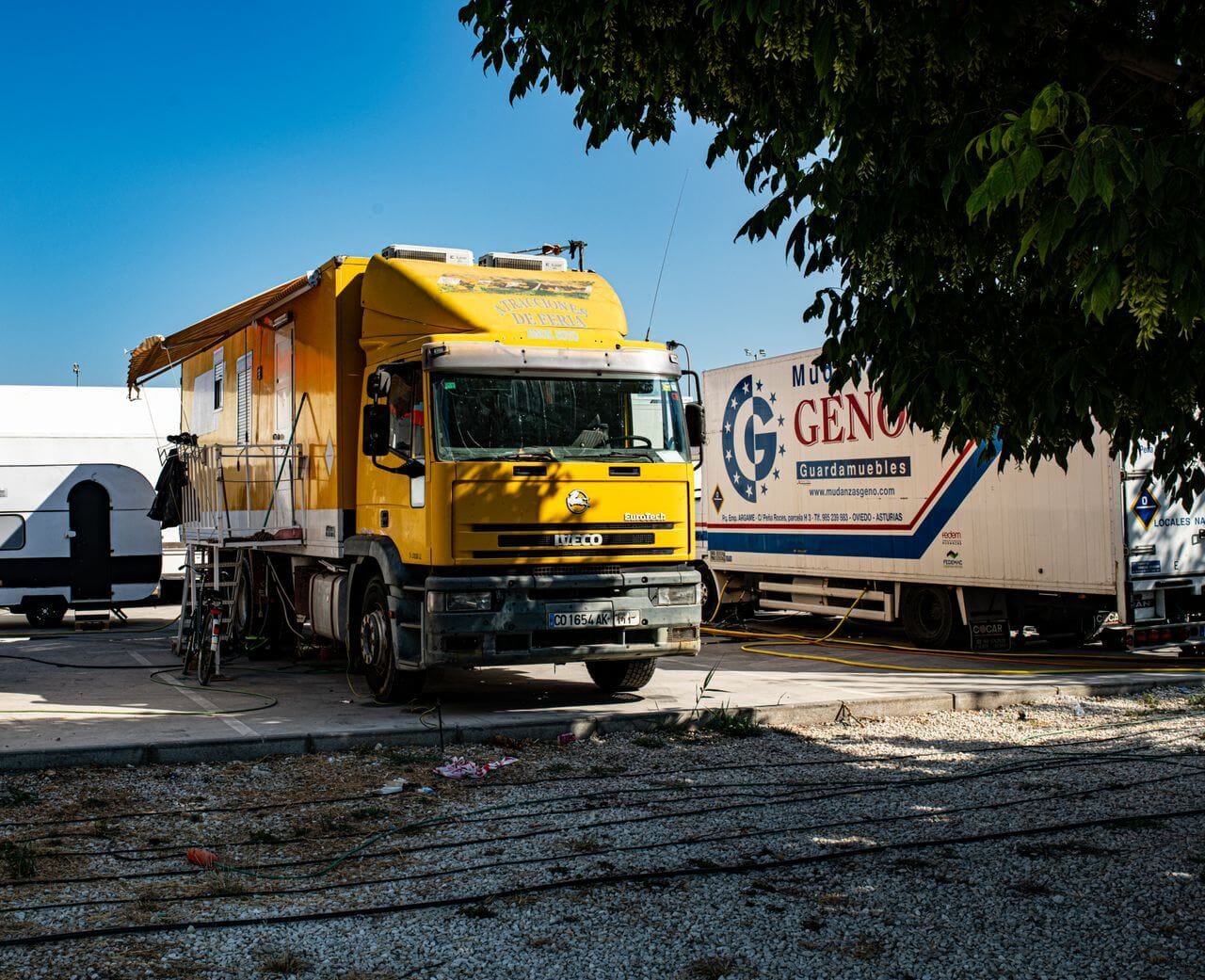 Delivery box truck for business operations