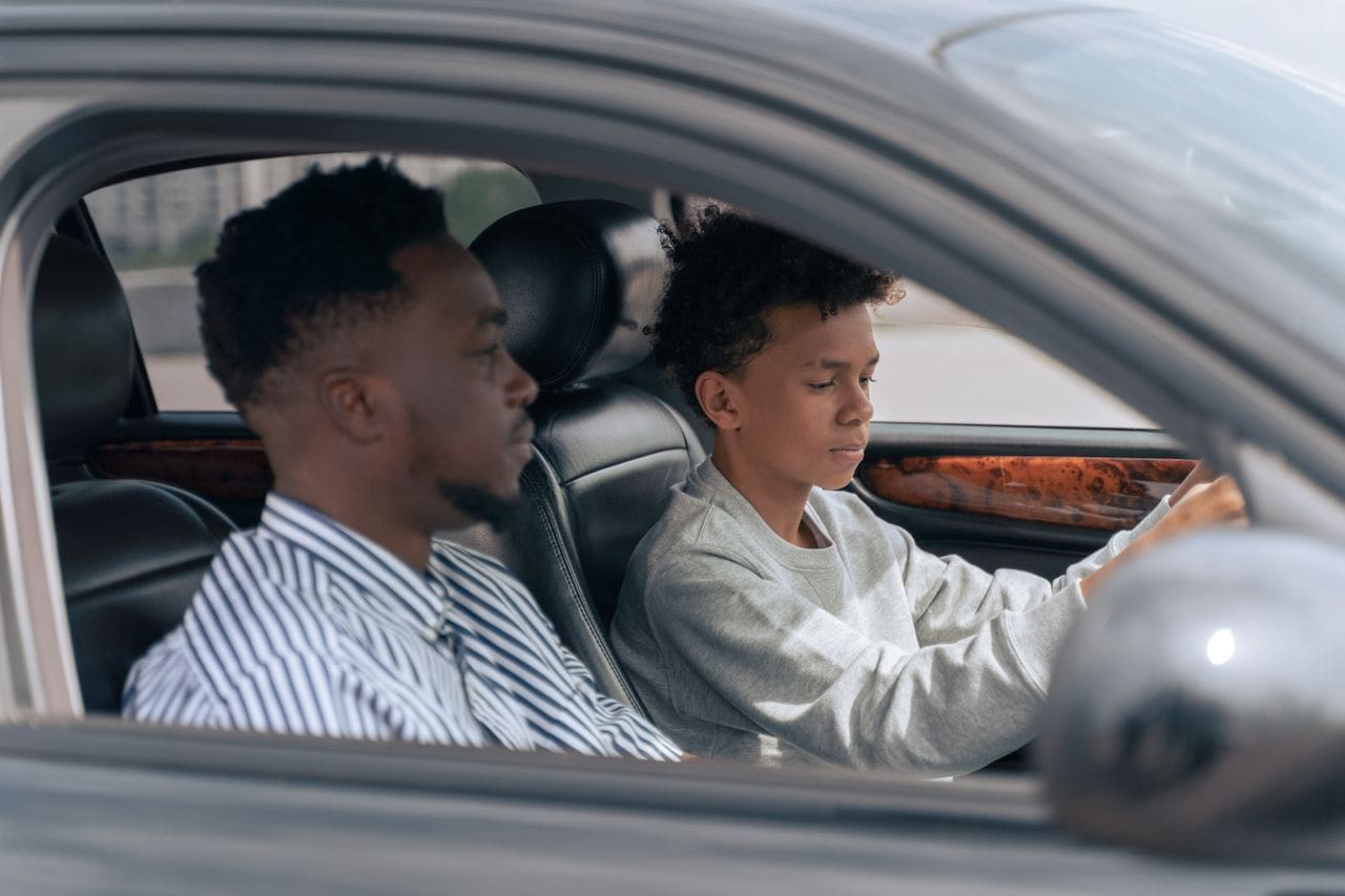 Teen driver behind the wheel of a car in Arkansas