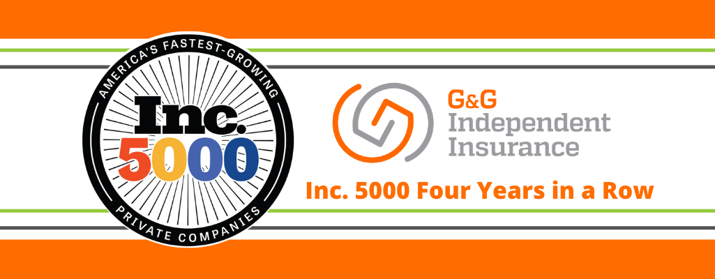 G&G Independent Insurance Makes the Inc. 5000 List for the Fourth Year in a Row